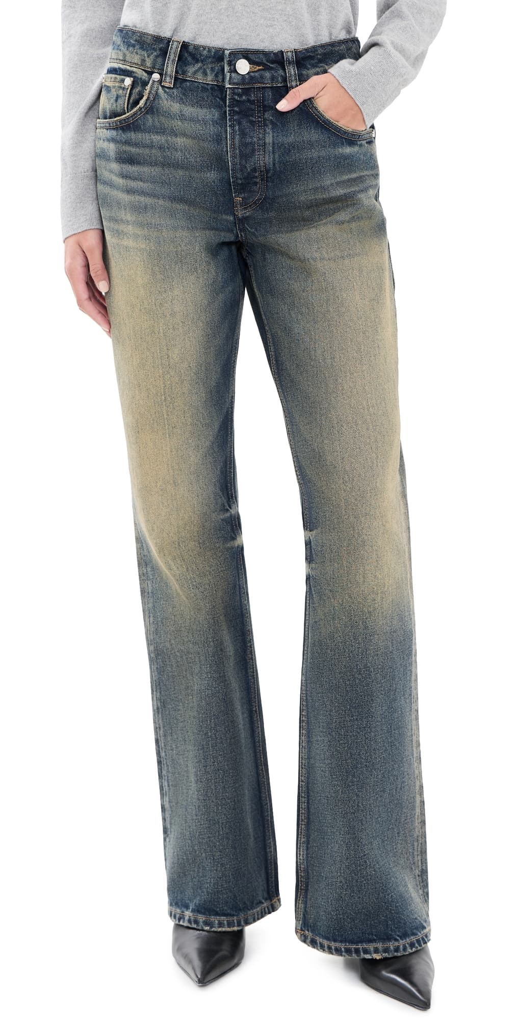 EB Denim Rowan Mid Rise Flare Jeans Outland