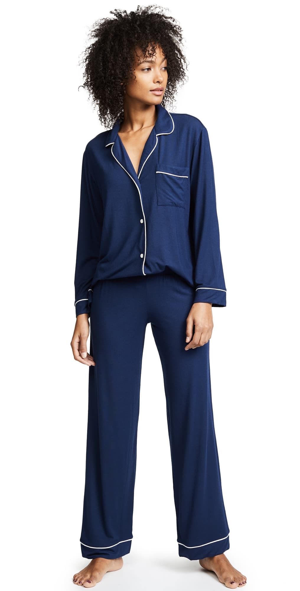 Eberjey Gisele Pajama Set Navy/Ivory