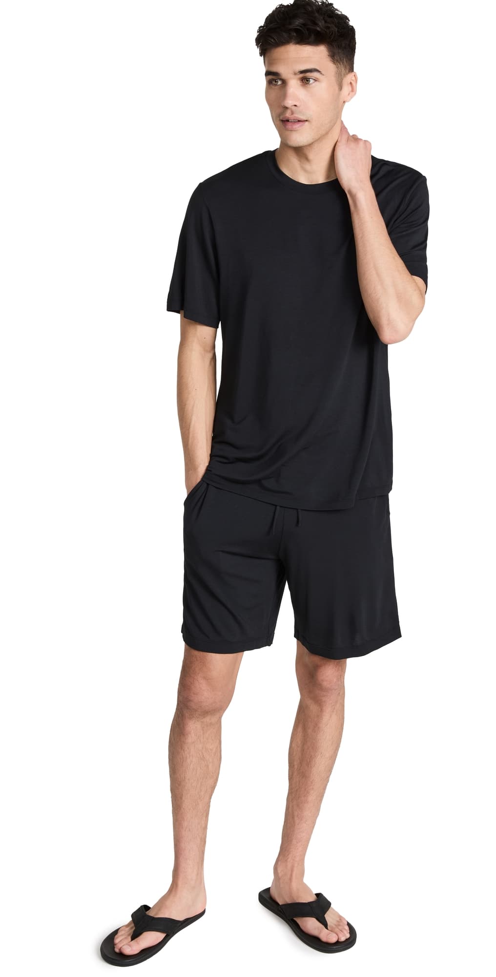 Eberjey Henry Modal Short Pajama Set Black