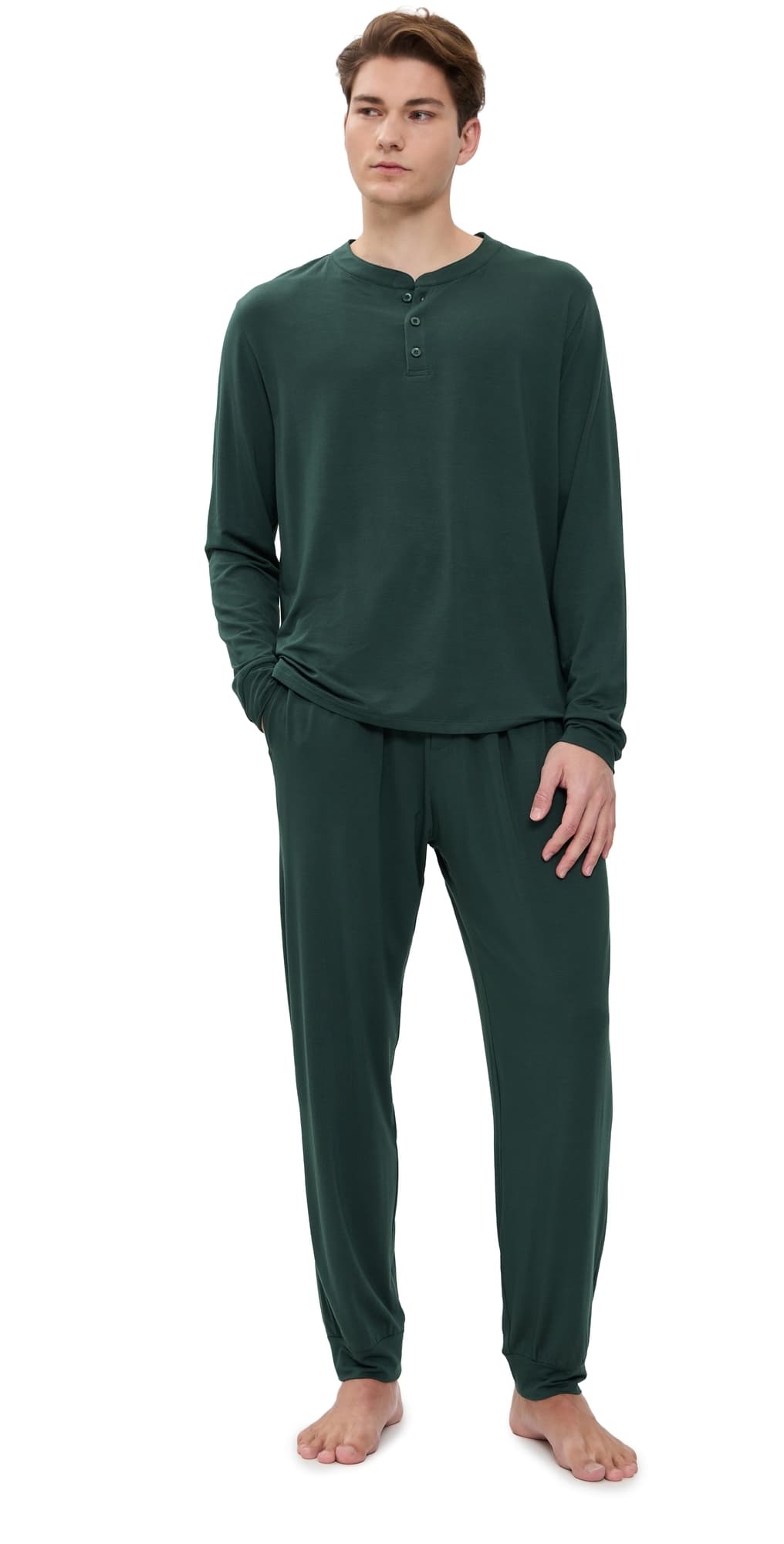 Eberjey Henry Long Pj Set Pine