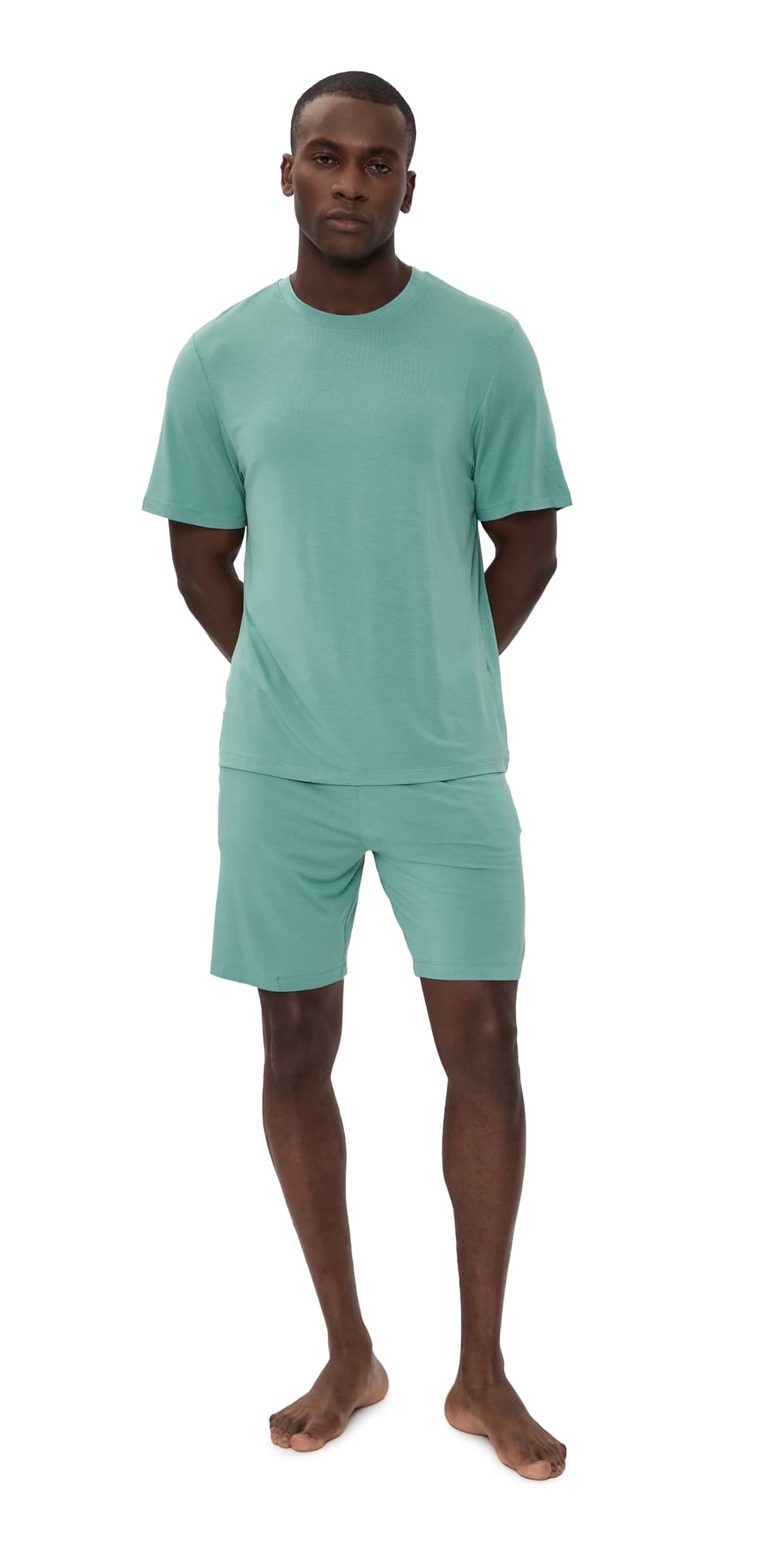 Eberjey Henry Modal Short Pajama Set Seagrass