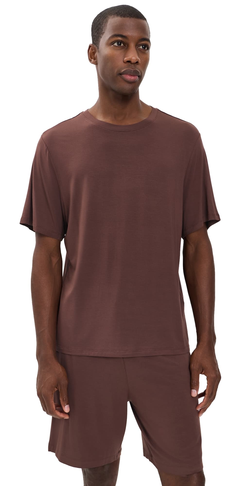 Eberjey Henry Short Pajama Set Chocolate