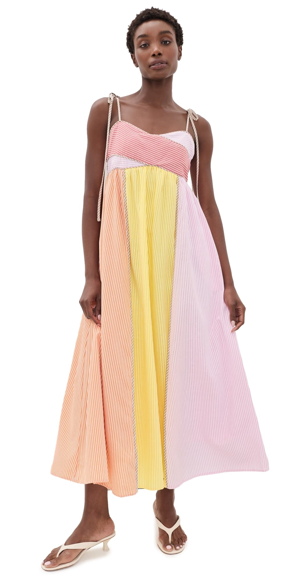 English Factory Striped Maxi Dress Multi