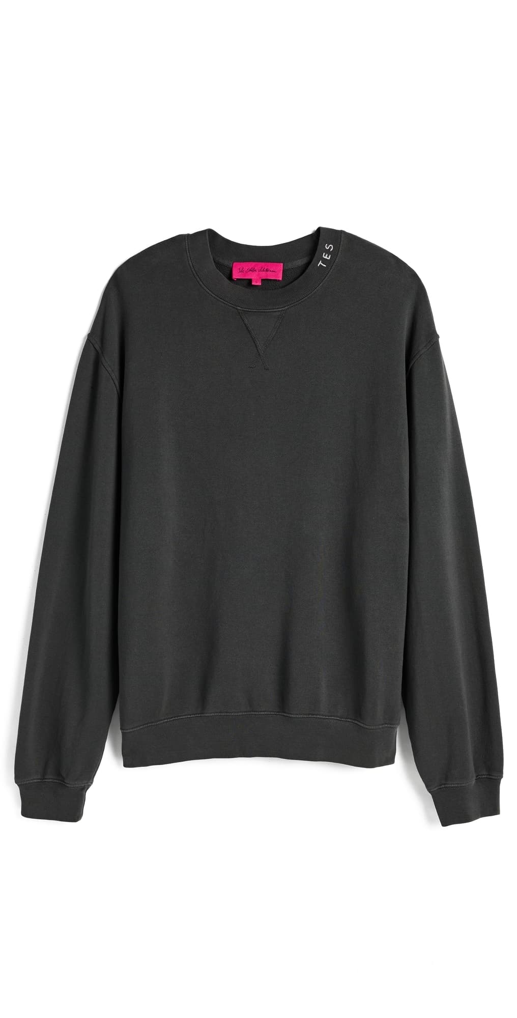 The Elder Statesman Unisex Daily Crew Sweatshirt Coal