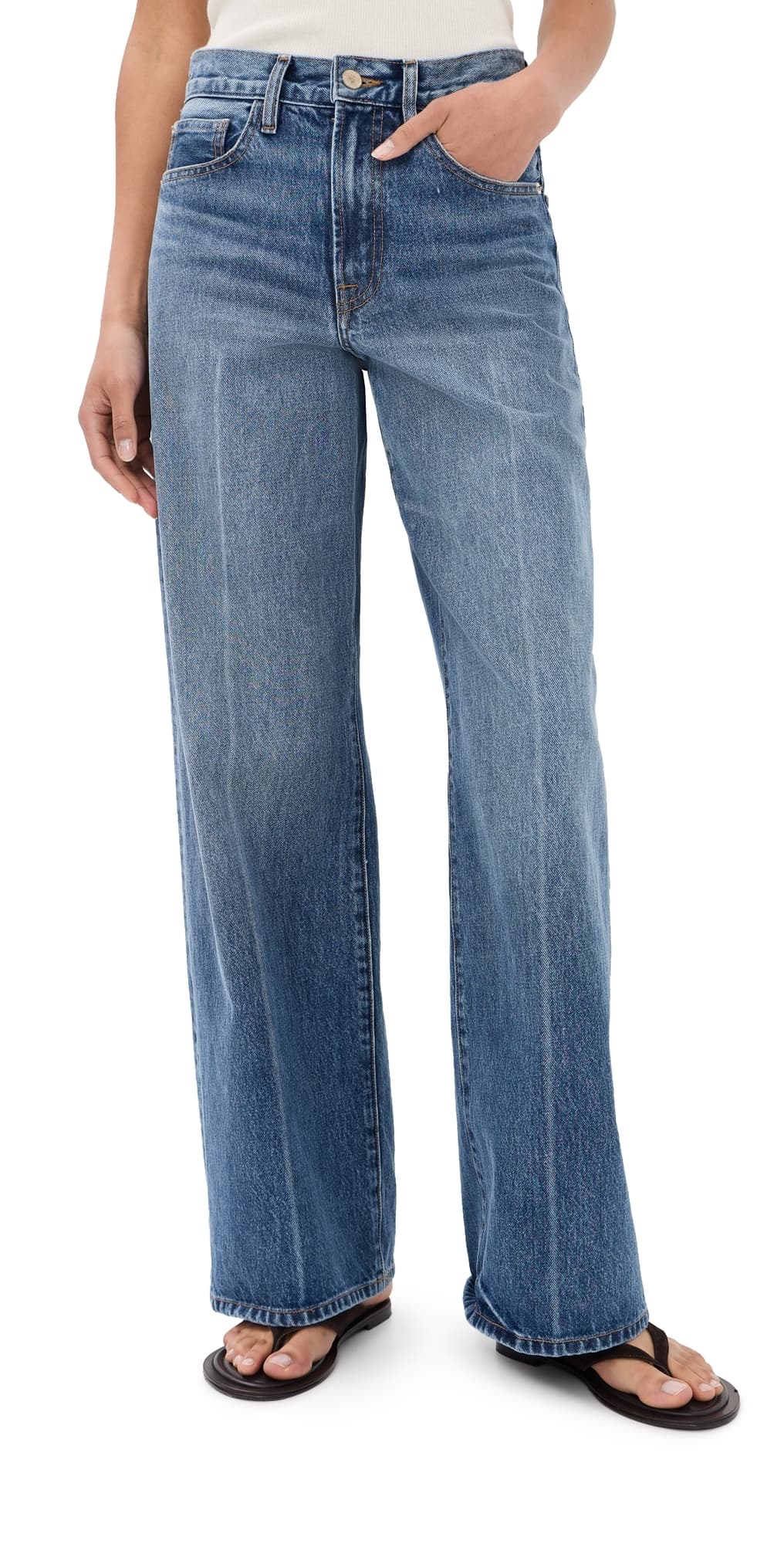 The Elder Statesman Evie Baggy Jeans Denim Wash