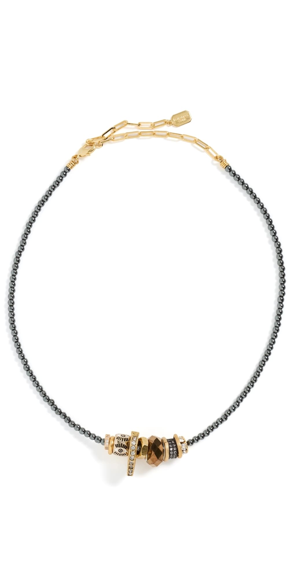 Elizabeth Cole Terra Necklace Mixed Metal