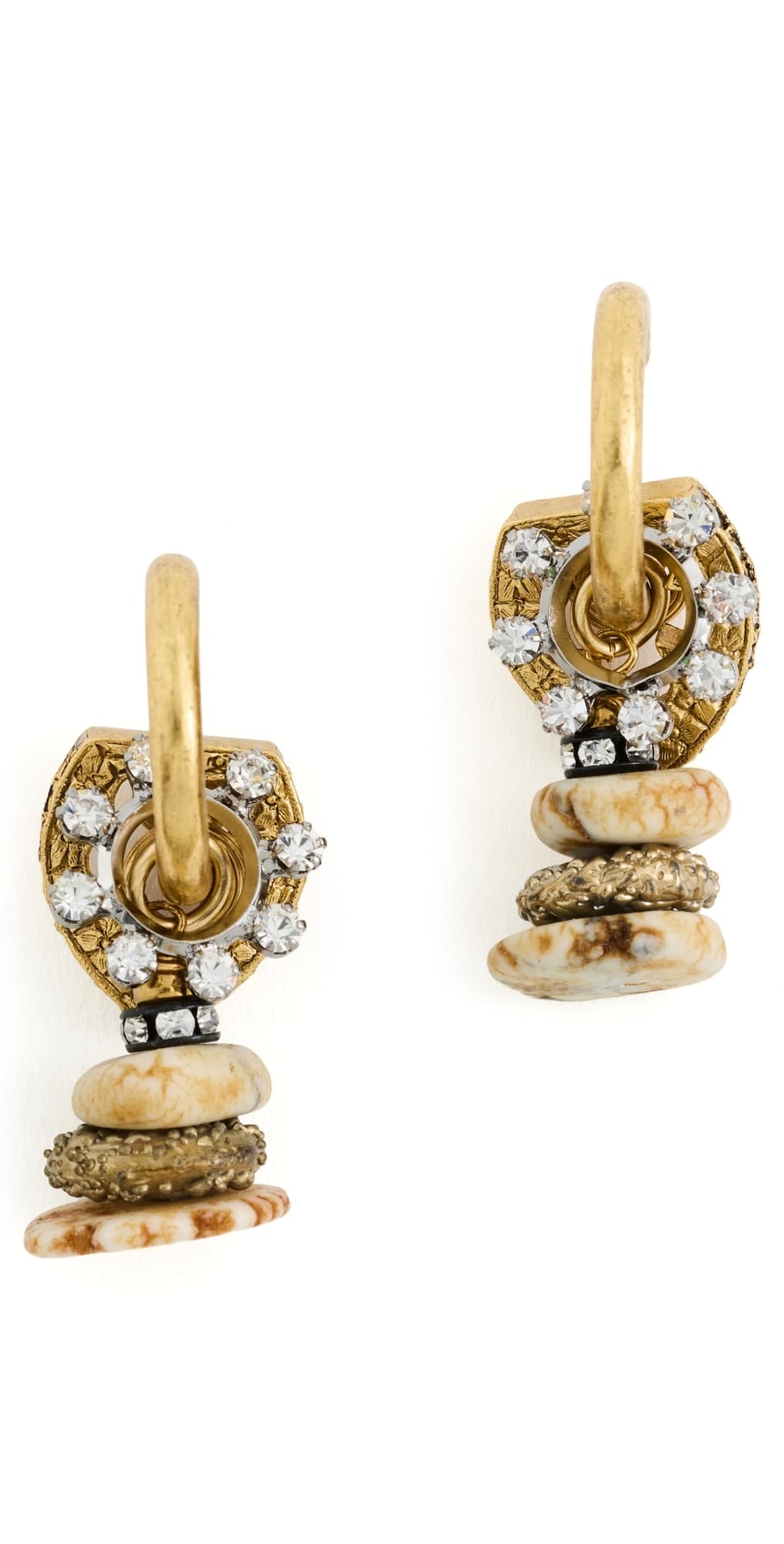 Elizabeth Cole Aurmia Stone Earrings Crystal · One Size