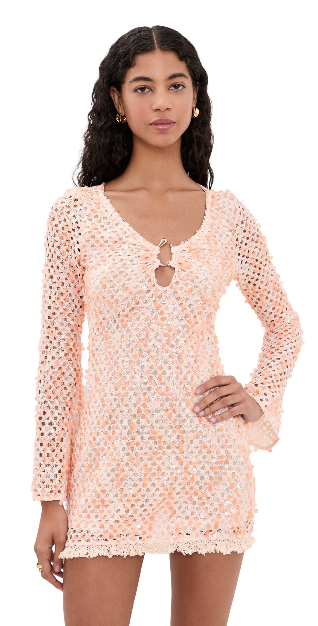En Saison Gigi Mini Dress Peach