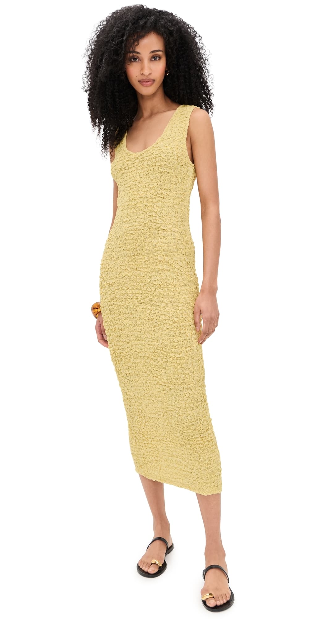 Enza Costa Dimension Tank Dress Raffia