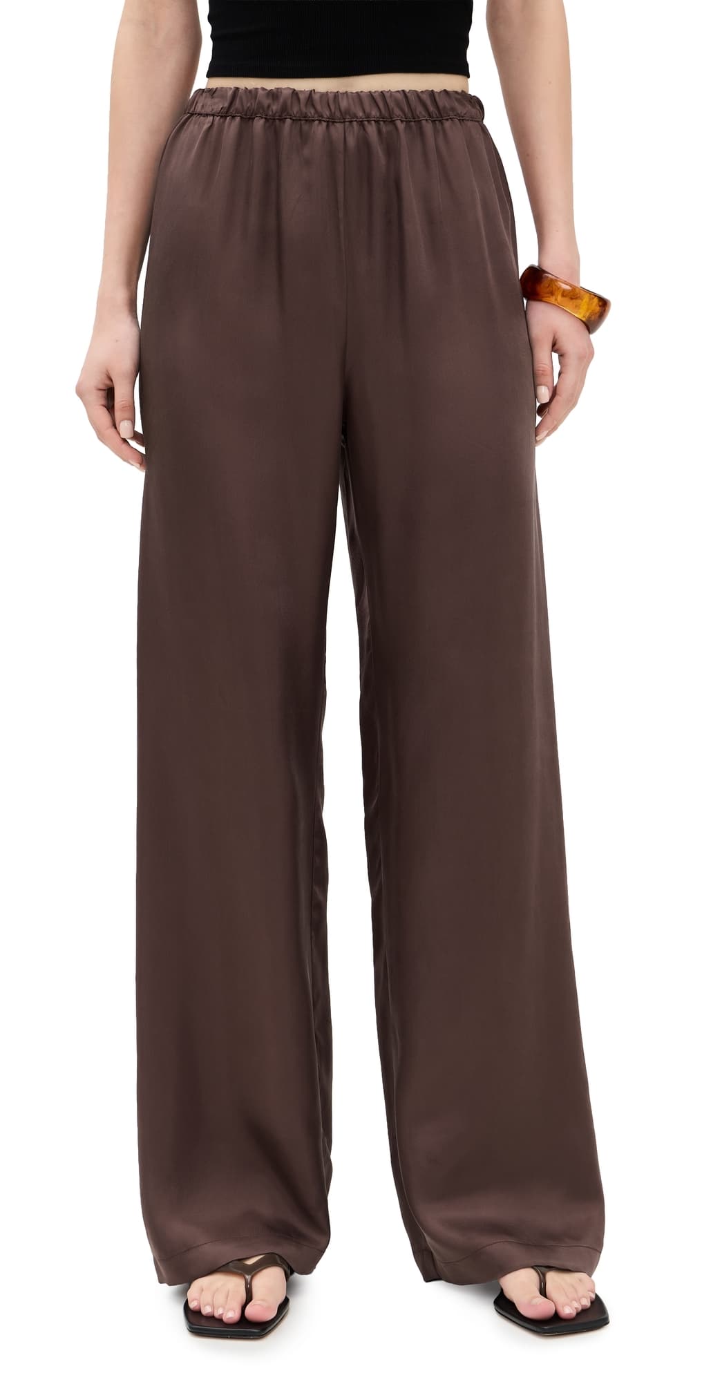 Enza Costa Fluid Twill Pants Chocolate