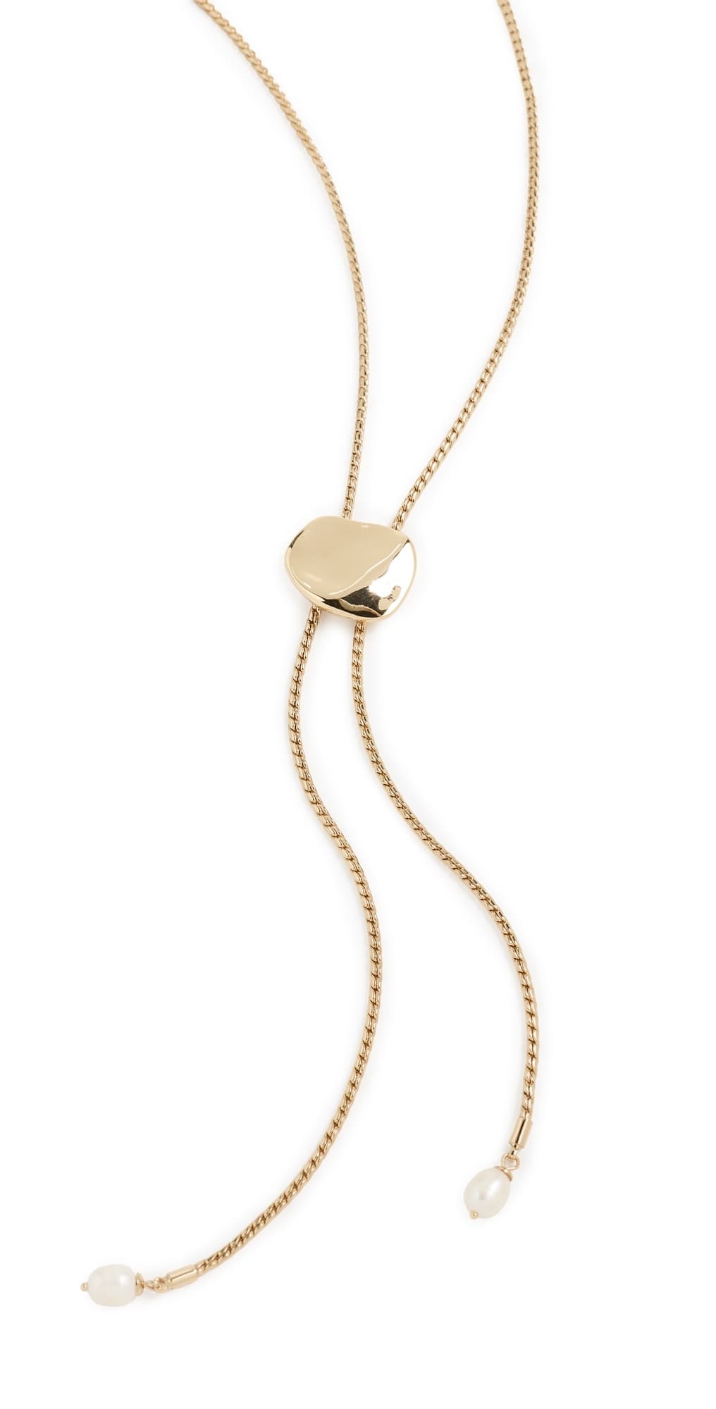 Ettika Liquid Luxe Bolo Necklace Gold