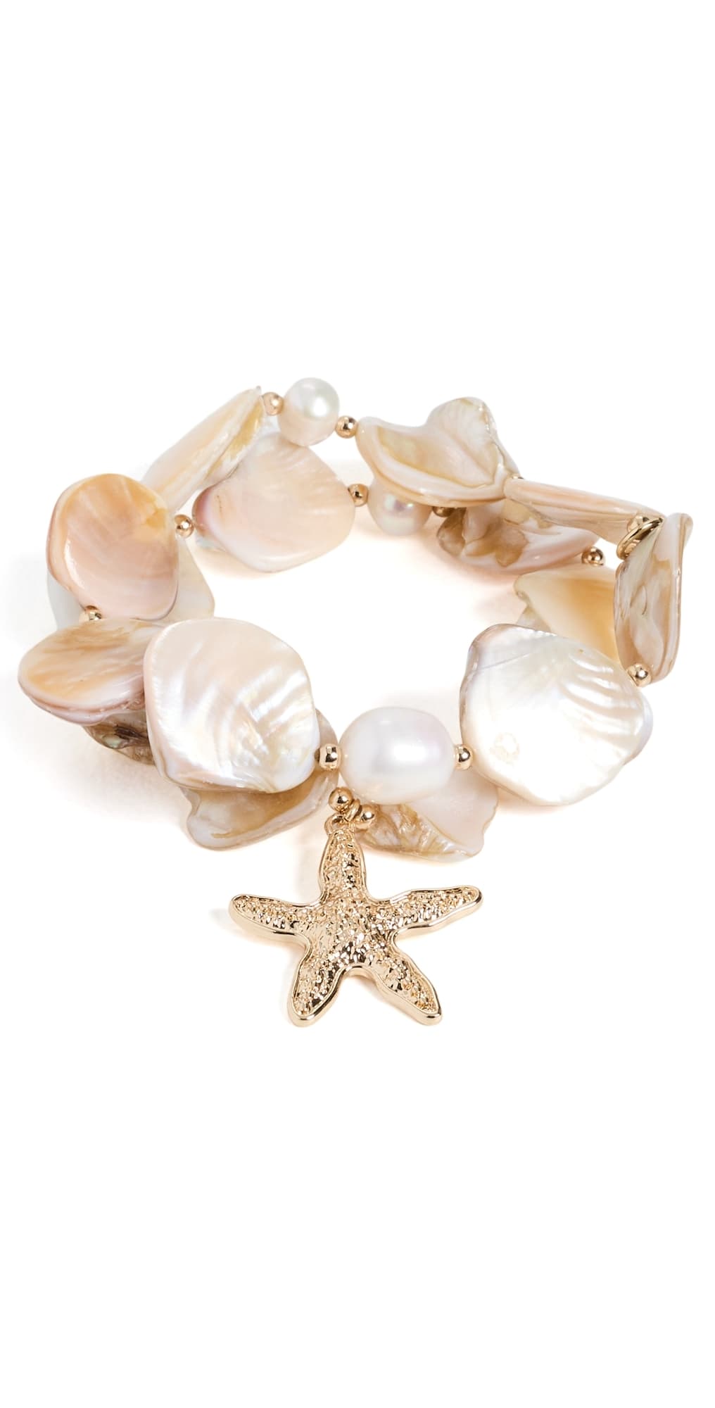 Ettika True Shell Bracelet Set Gold · One Size