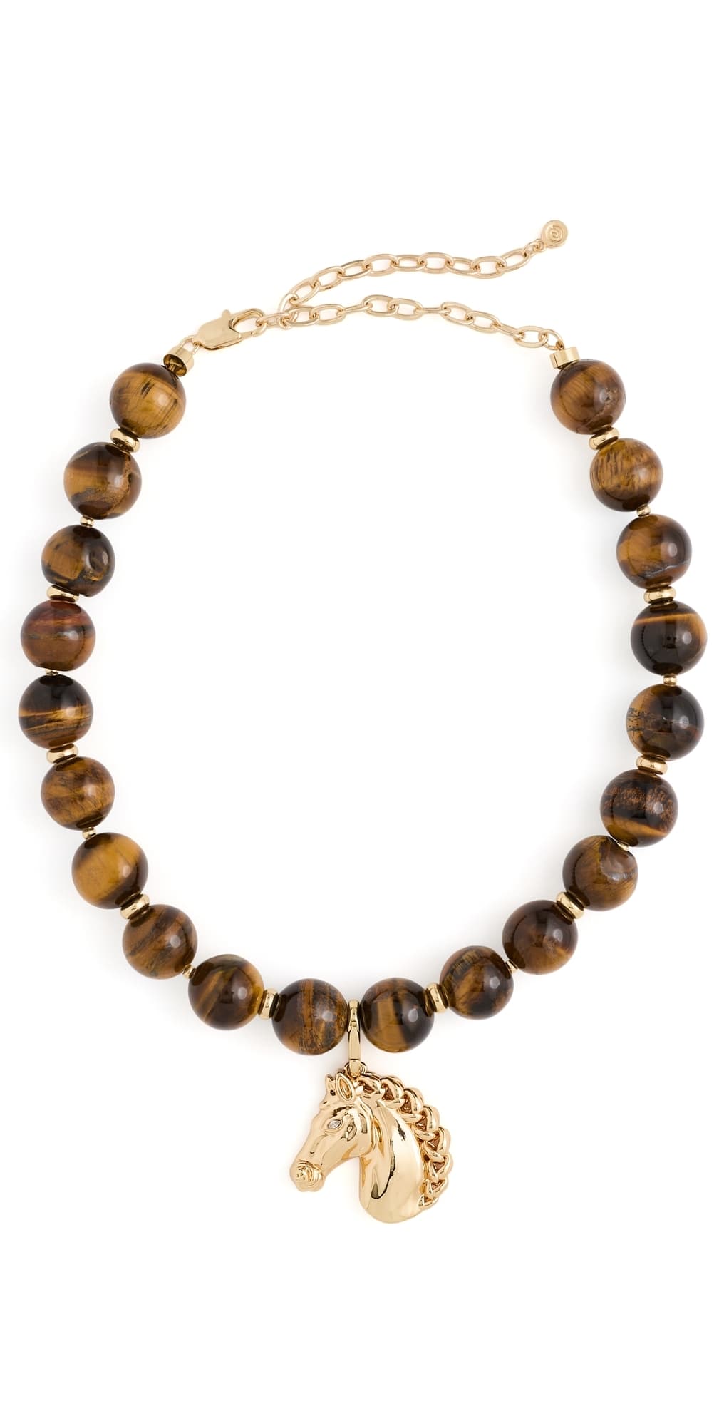 Ettika Stallion Beaded Necklace Tiger's Eye · One Size