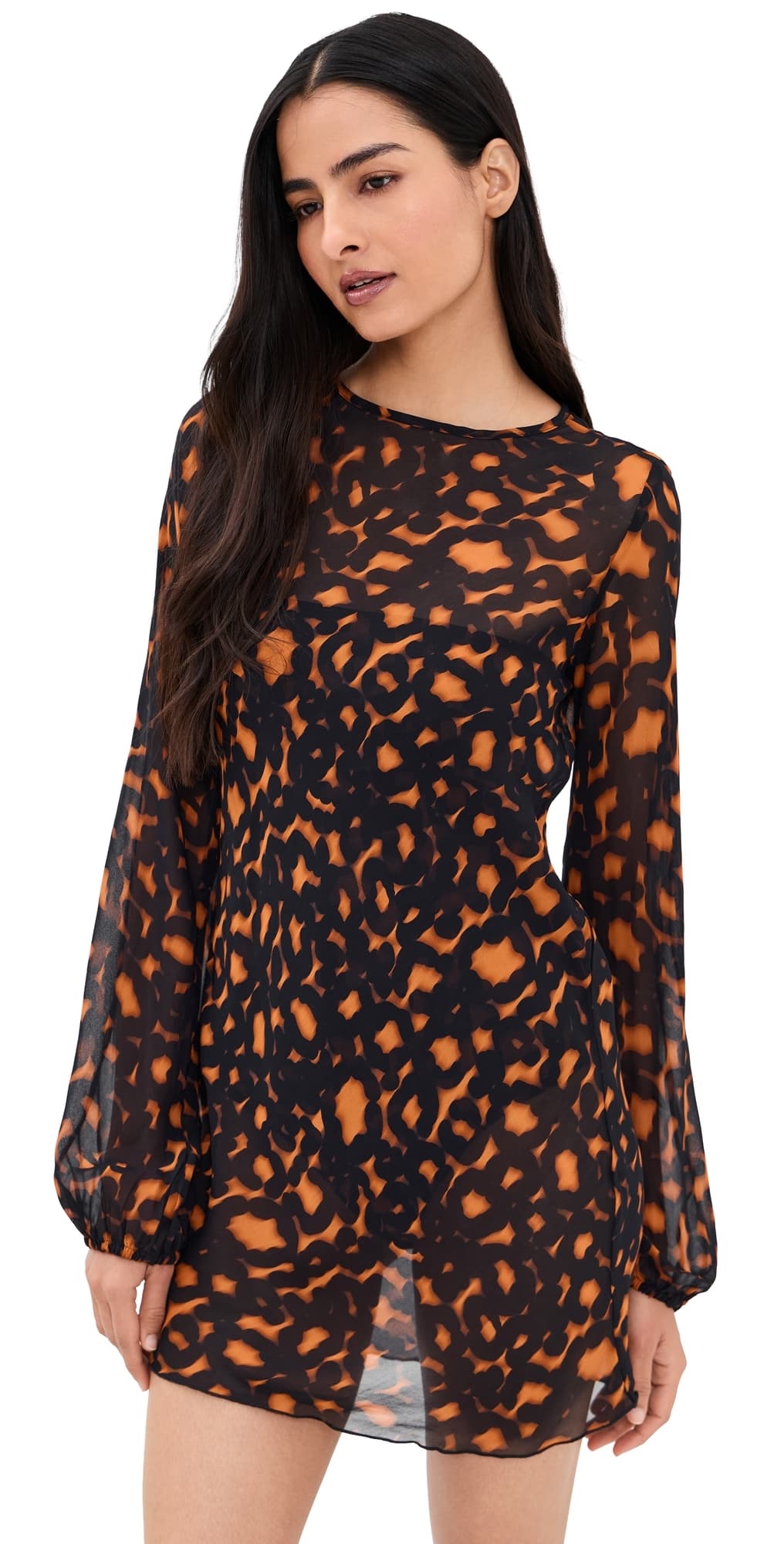 Eywasouls Malibu April Mini Dress Solstice Leopard