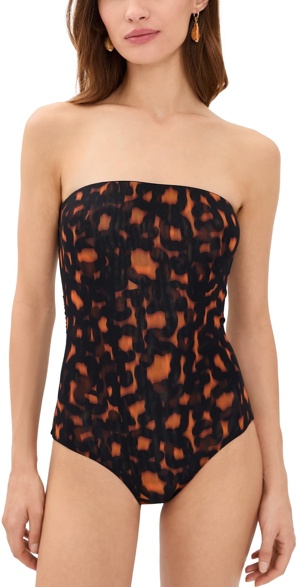 Eywasouls Malibu Soleil Bandeau One Piece Solstice Leopard