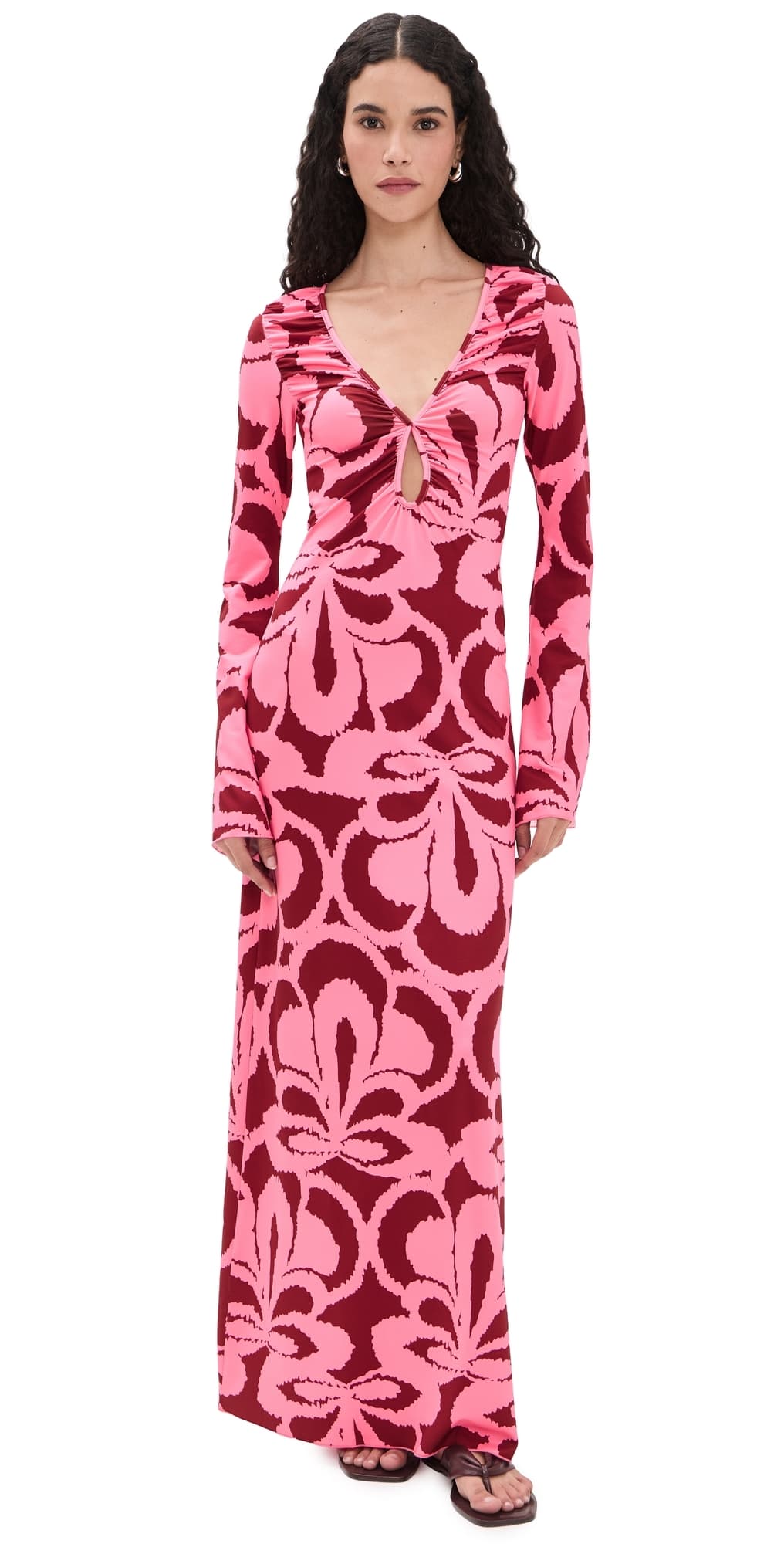 Eywasouls Malibu Diana Bell Dress Rosy Retro
