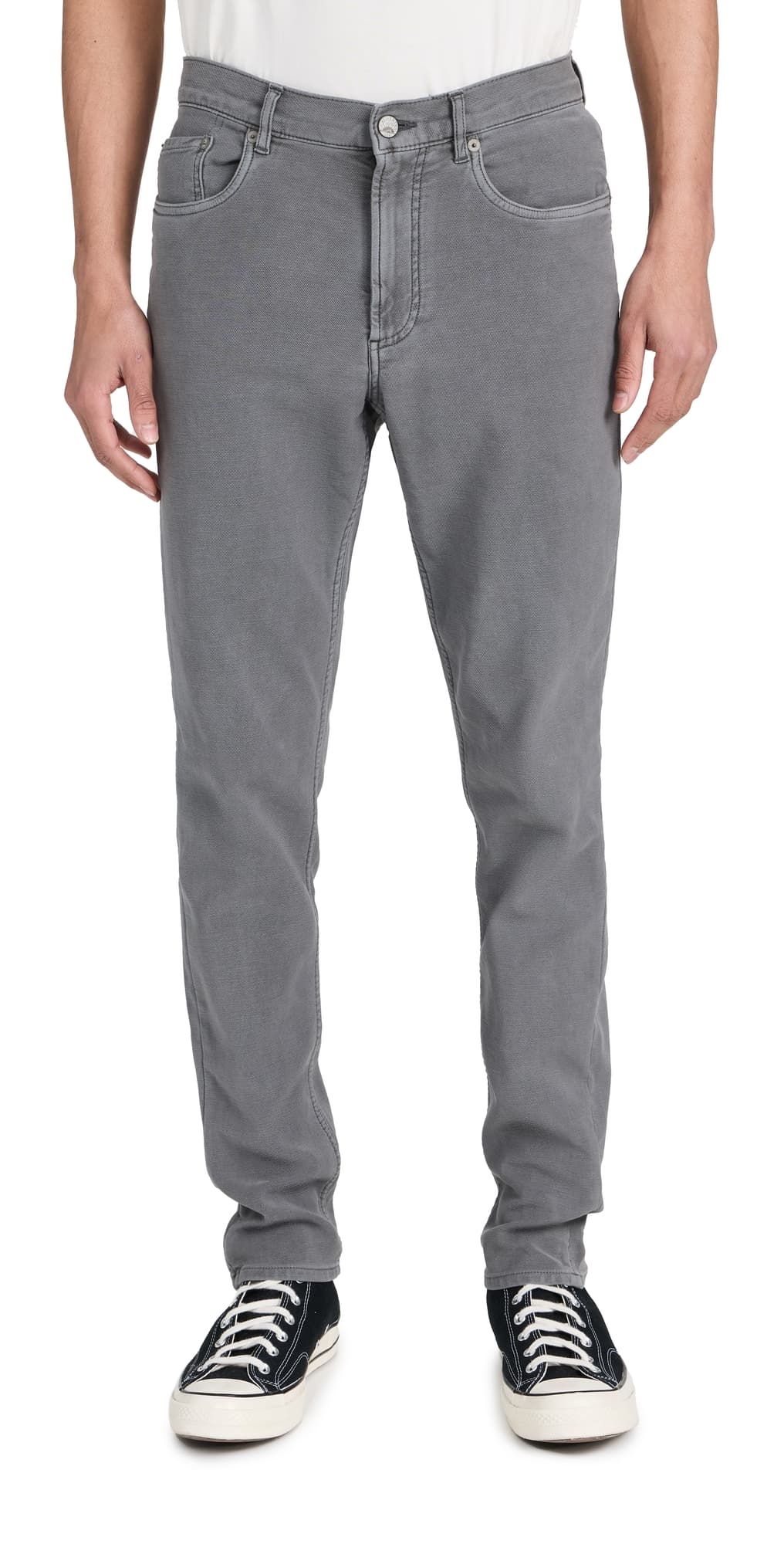 Faherty Stretch Terry 5-Pocket Pants Slate