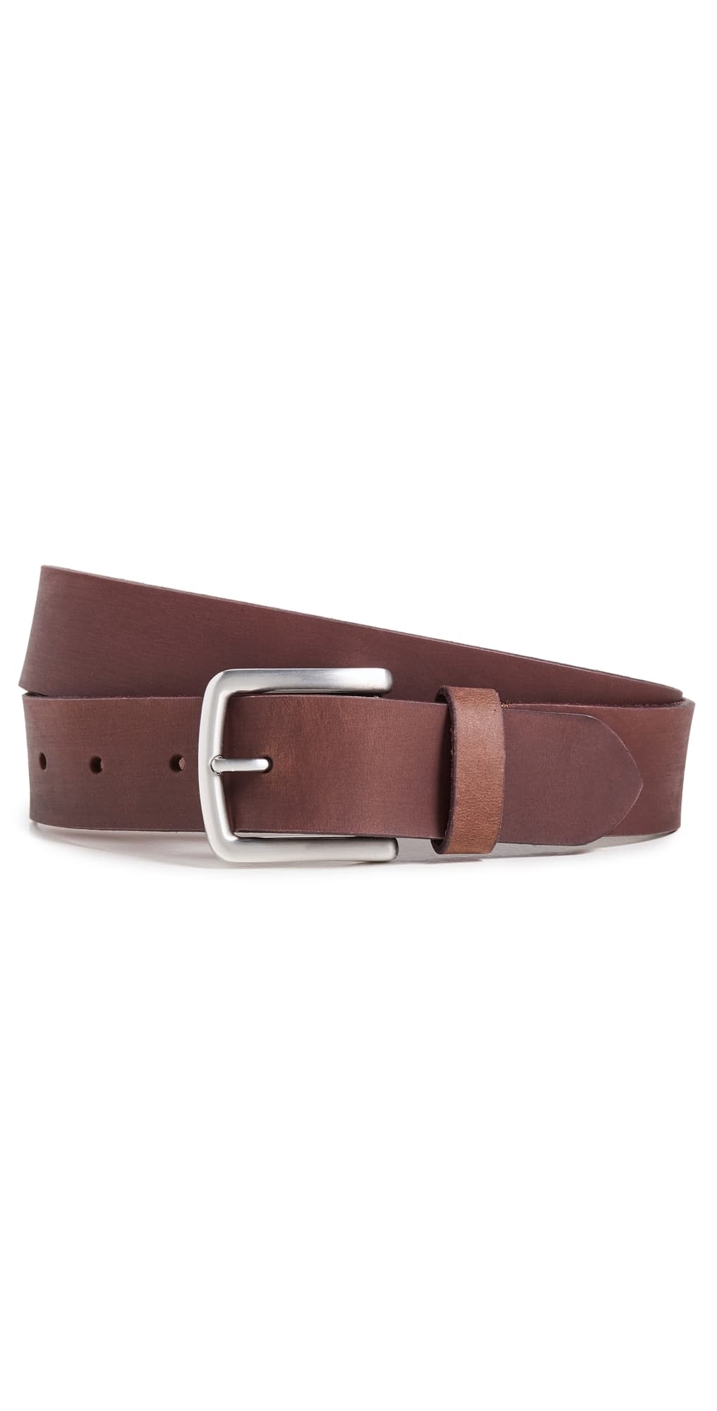 Faherty Leather Belt Saddle Brown