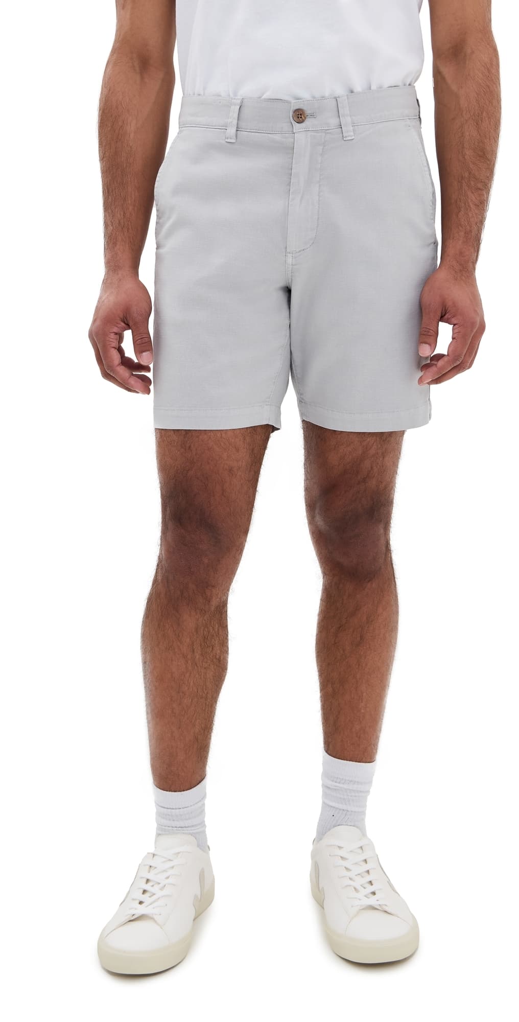 Faherty Essential Chino Shorts 7 Rain Cloud
