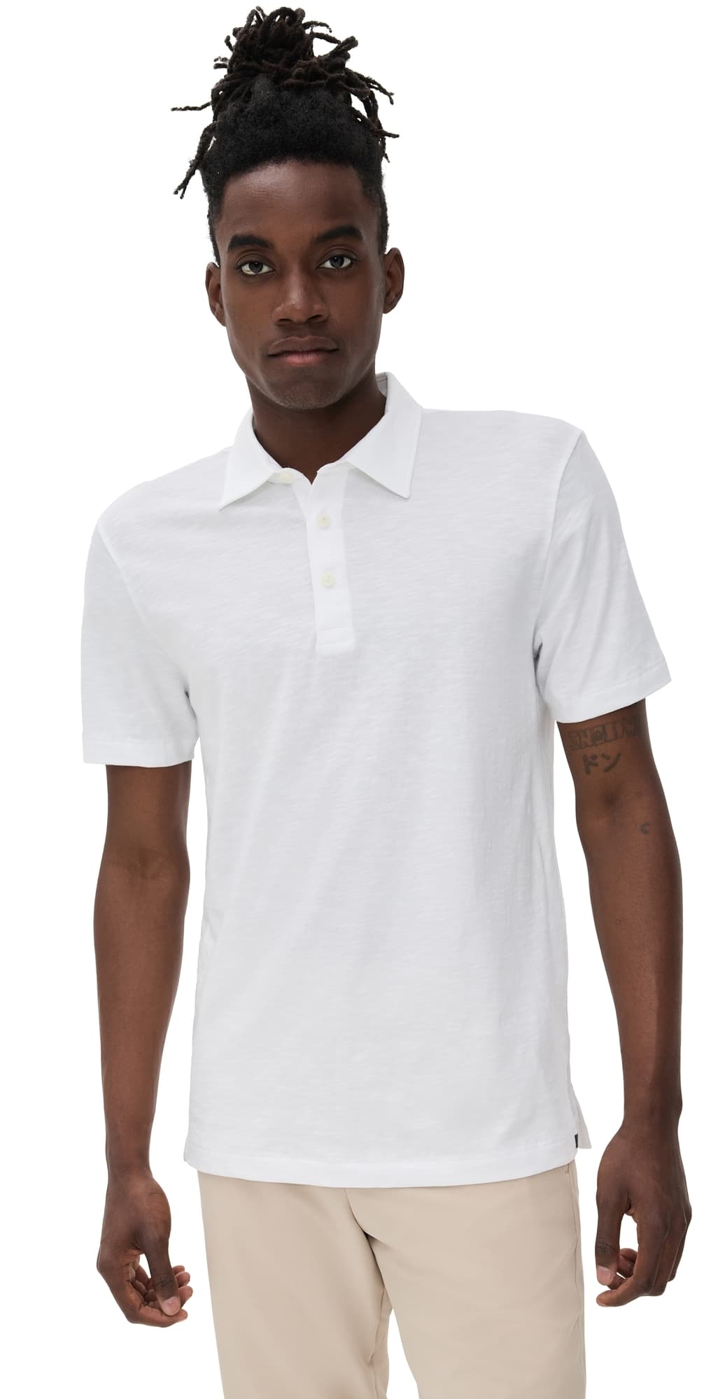Faherty Sunwashed T-Shirt Polo White