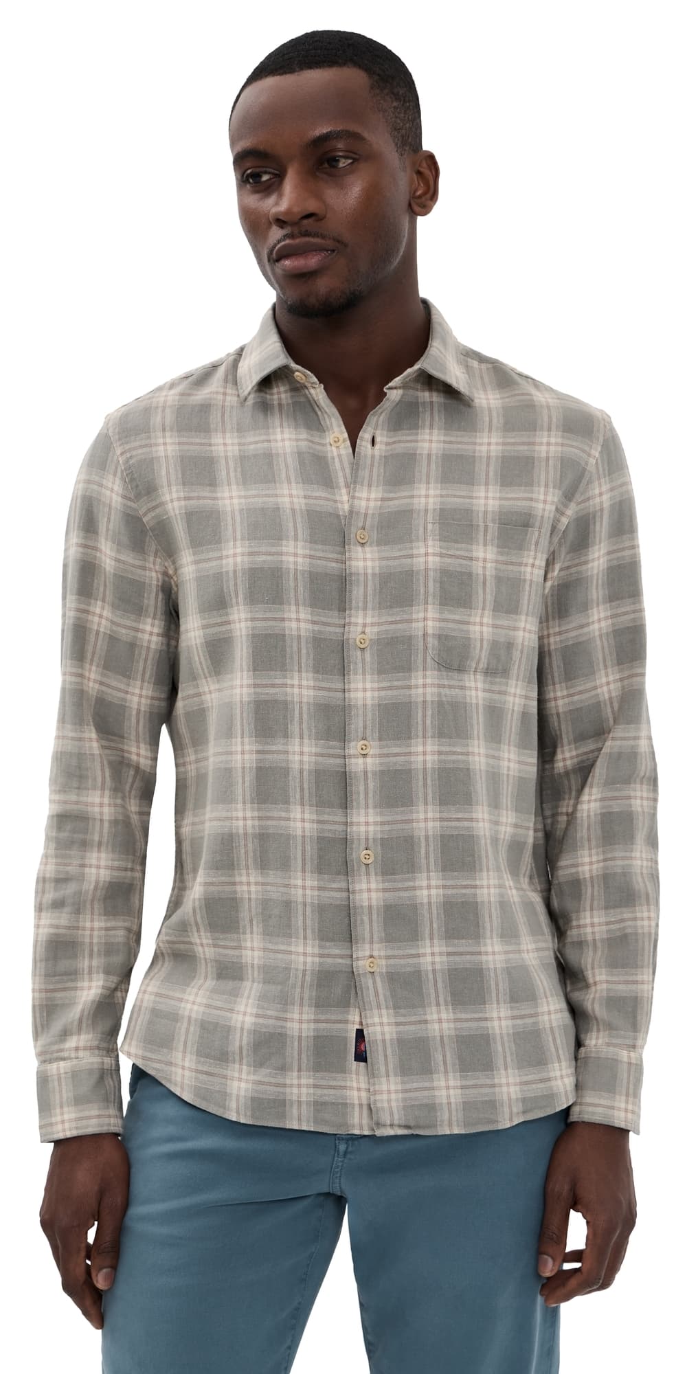 Faherty Palmetto Shirt Shore Sage Plaid