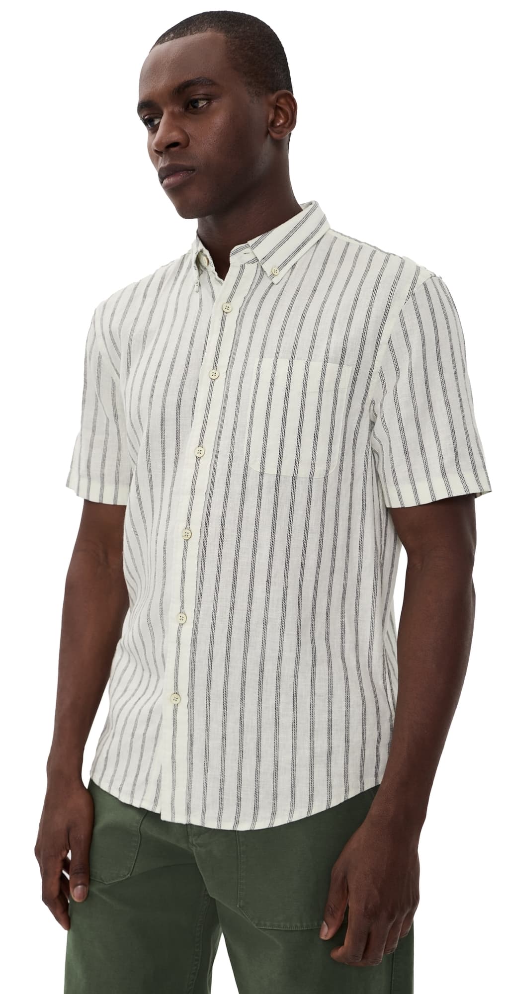 Faherty Breeze Shirt Moonlight Stripe