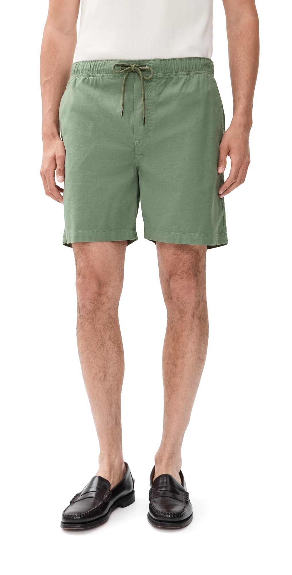 Faherty Essential Drawstring Shorts 6 Desert Olive