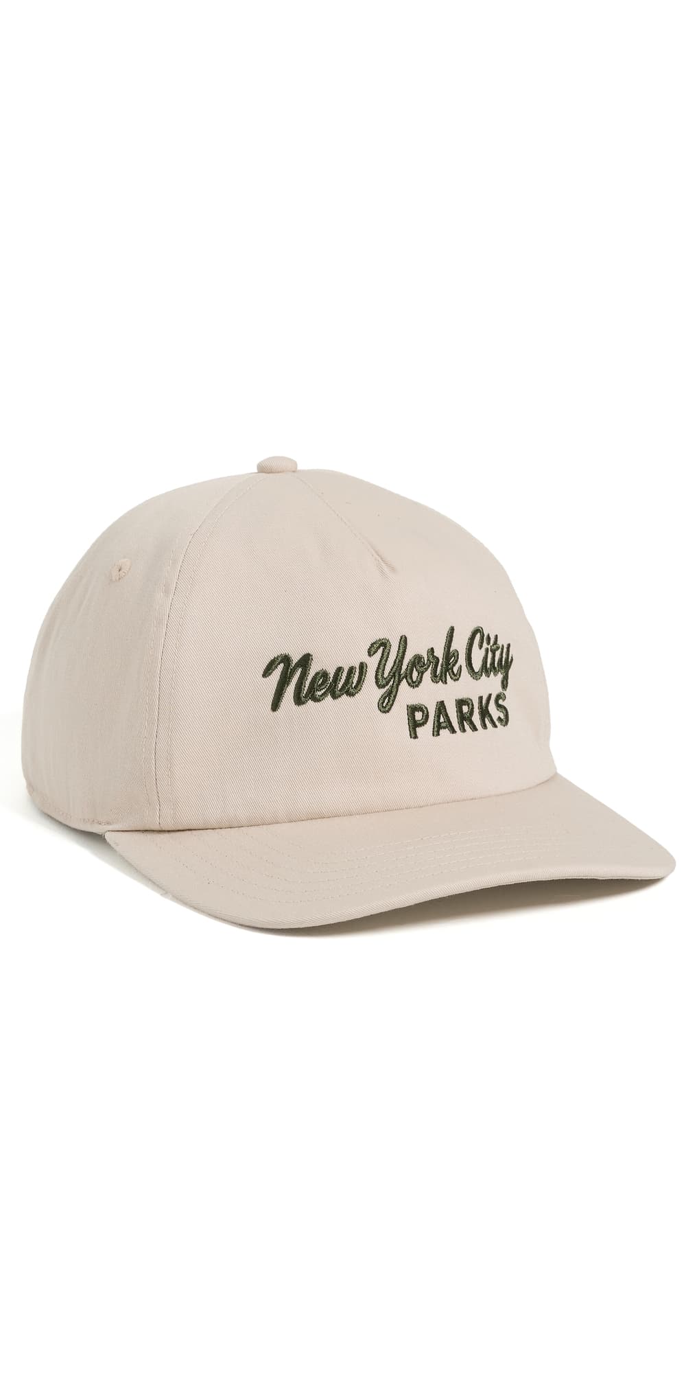 Faherty x Parks Project NYC Pinchfront Twill Cap Khaki