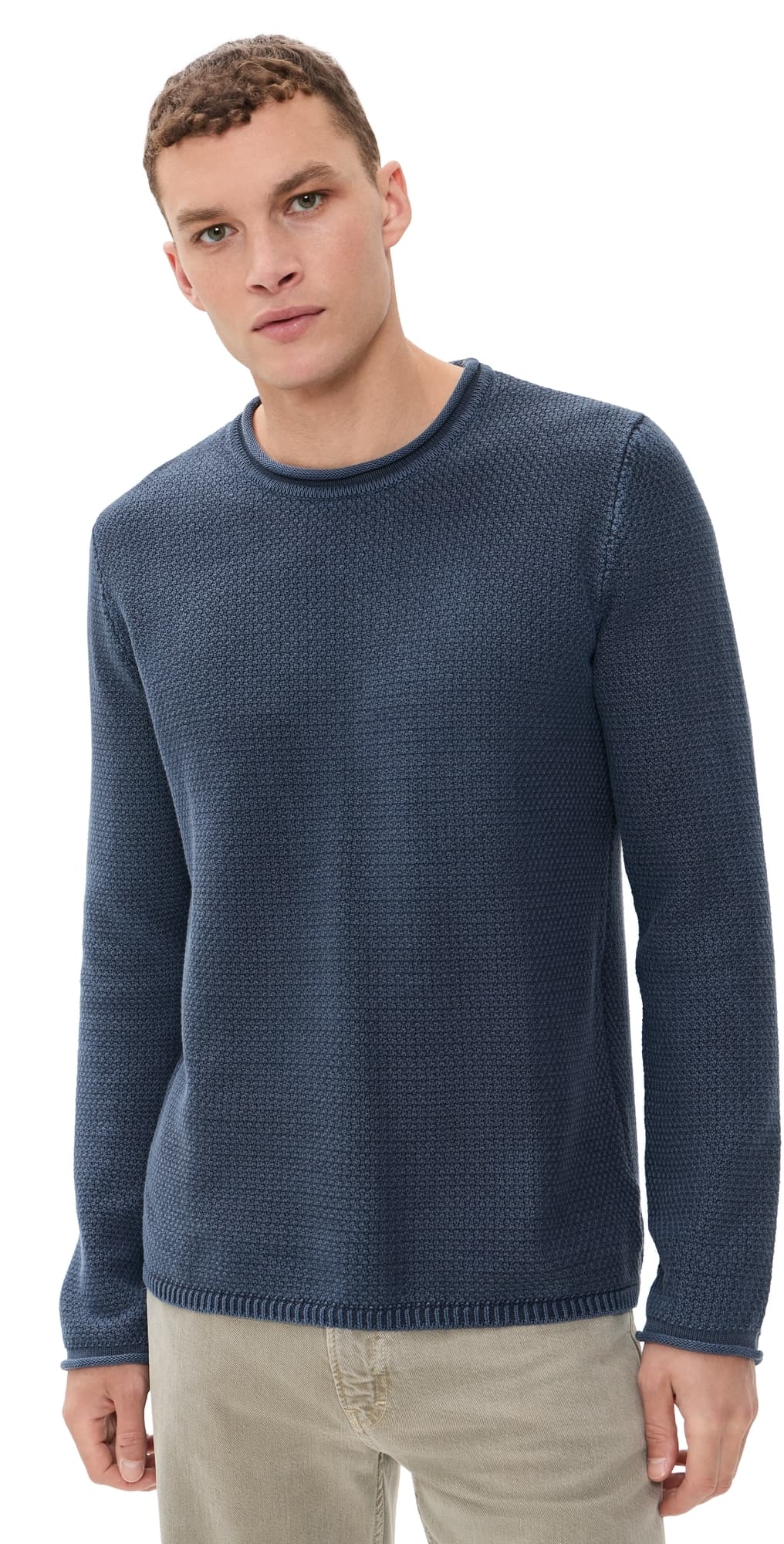 Faherty Sunwashed Dockside Sweater Abyss Navy