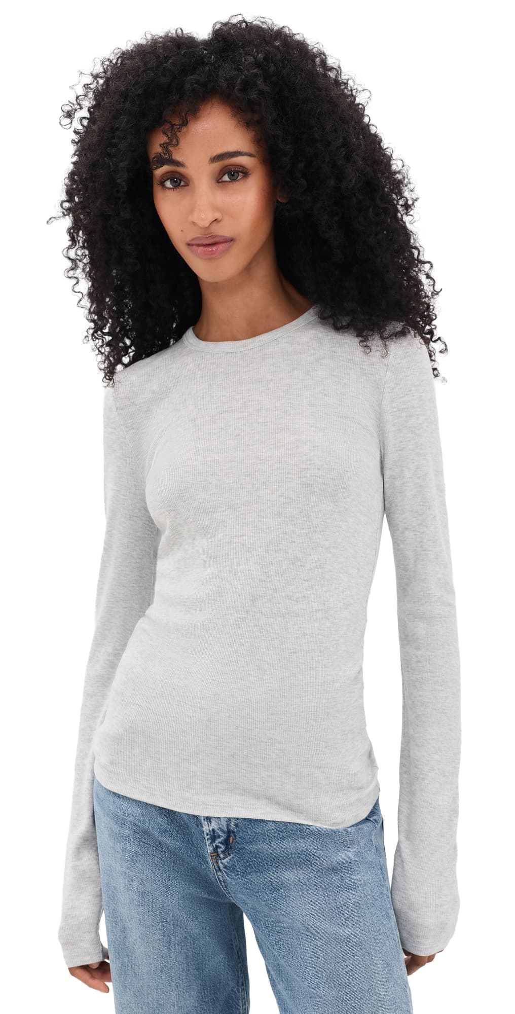 Faherty Featherweight Freestyle Layering Tee Light Grey Heather