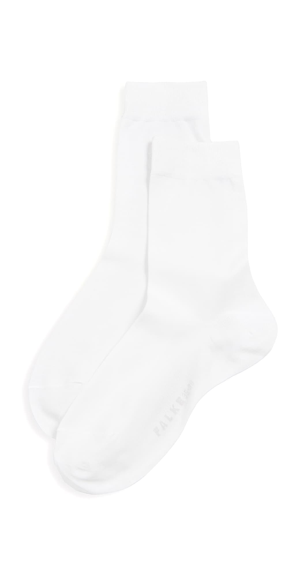 Falke Cotton Touch Ankle Socks White