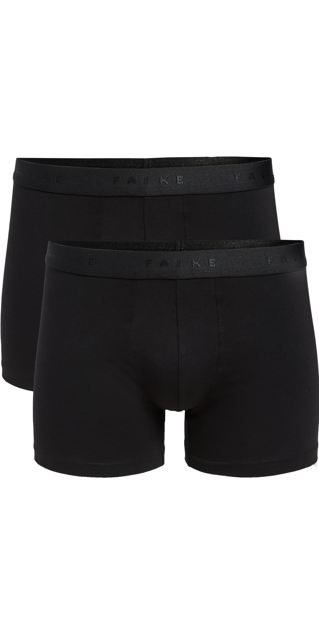 Falke Cotton Boxer Briefs 2 Pack Black