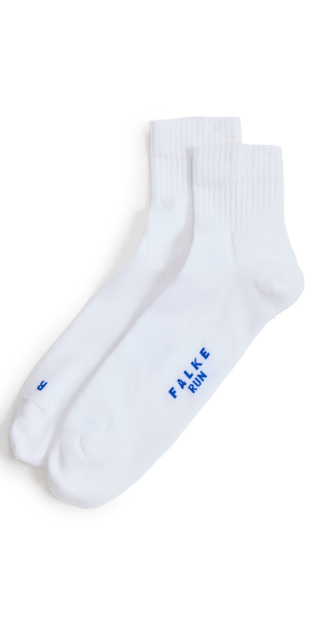Falke Run Rib Short Socks White