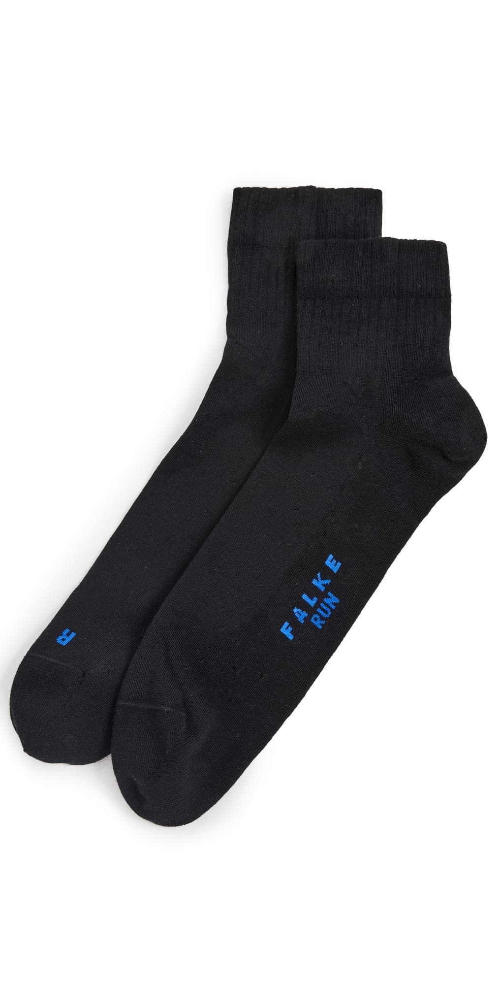 Falke Run Rib Short Socks Black