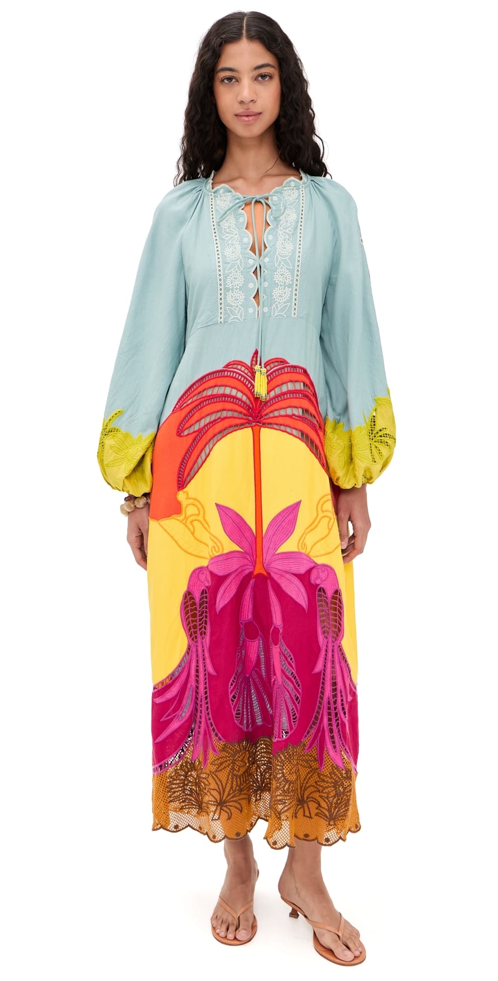 FARM Rio Usiacuri Multicolor Richelieu Maxi Dress Usiacuri Multicolor