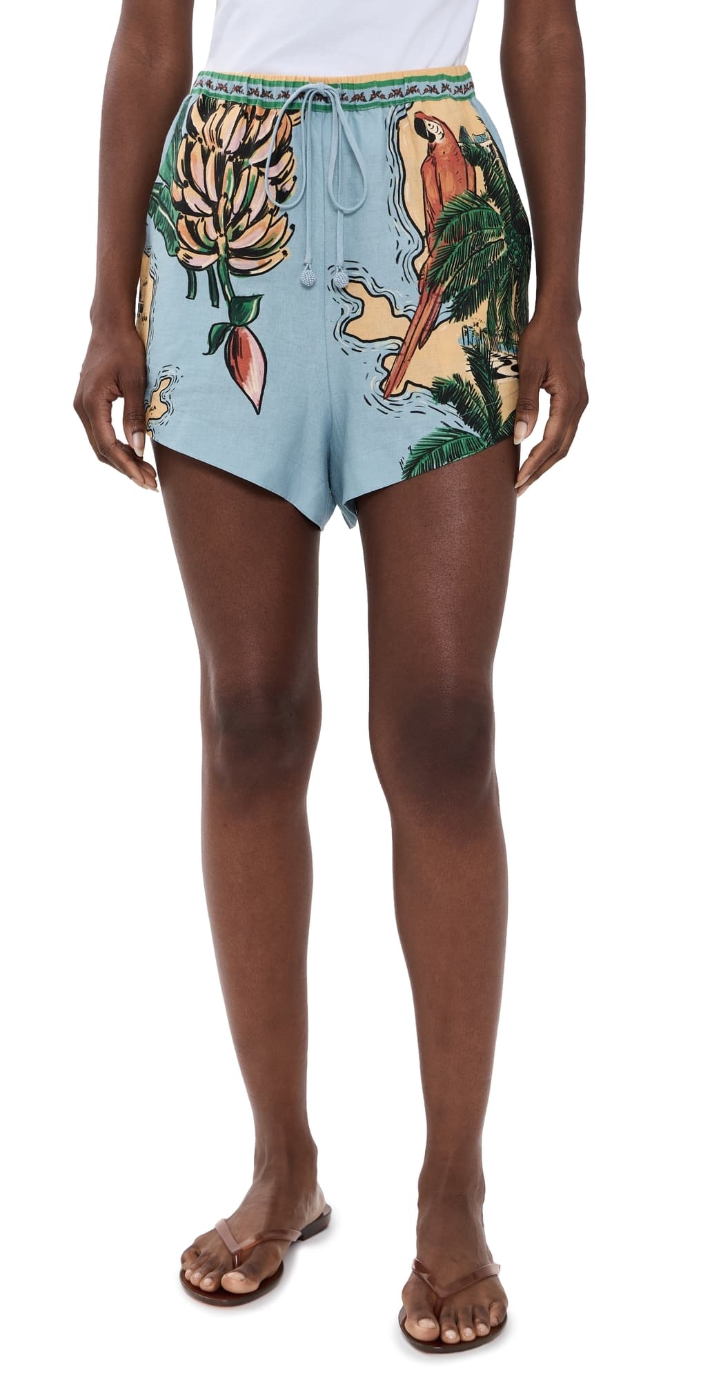 FARM Rio Beaches Path Shorts Beaches Path Multicolor