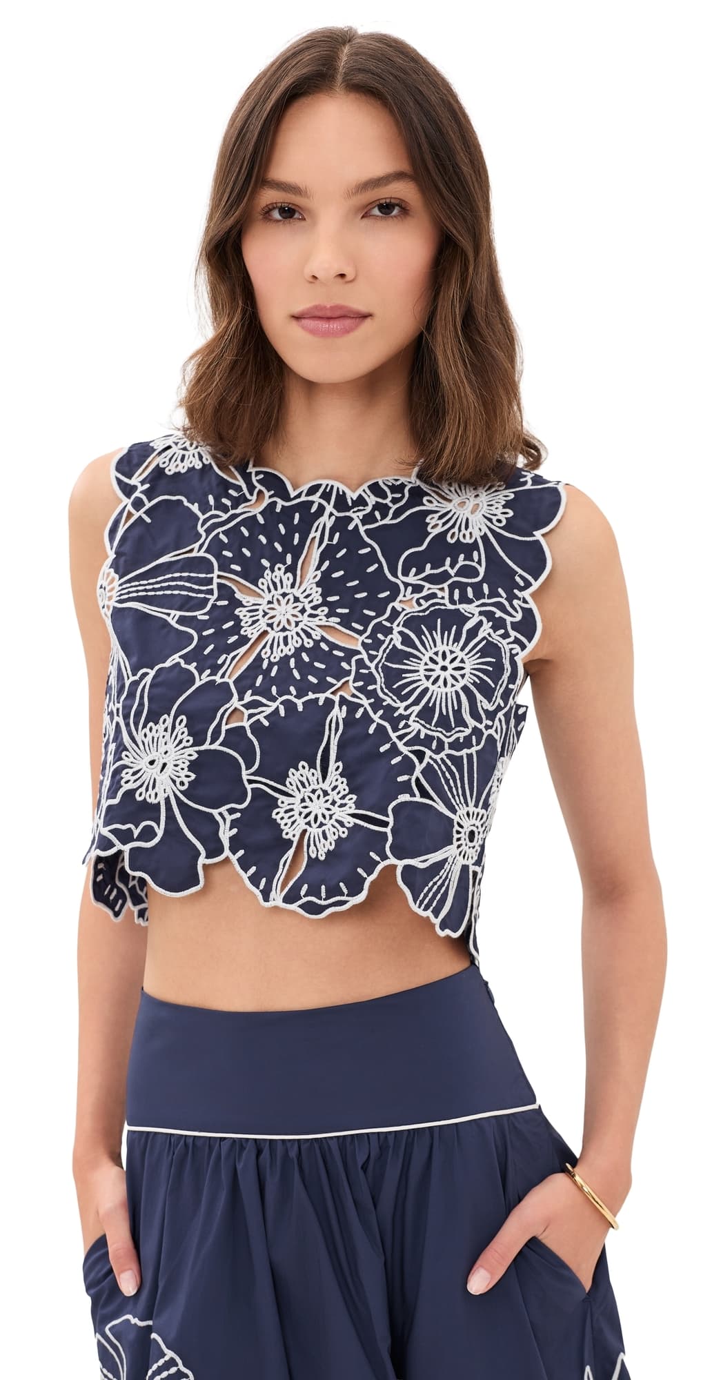 FARM Rio Blue Richelieu Top Blue