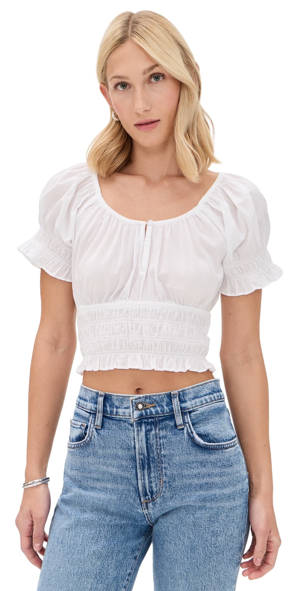 Favorite Daughter The Swoon Top White