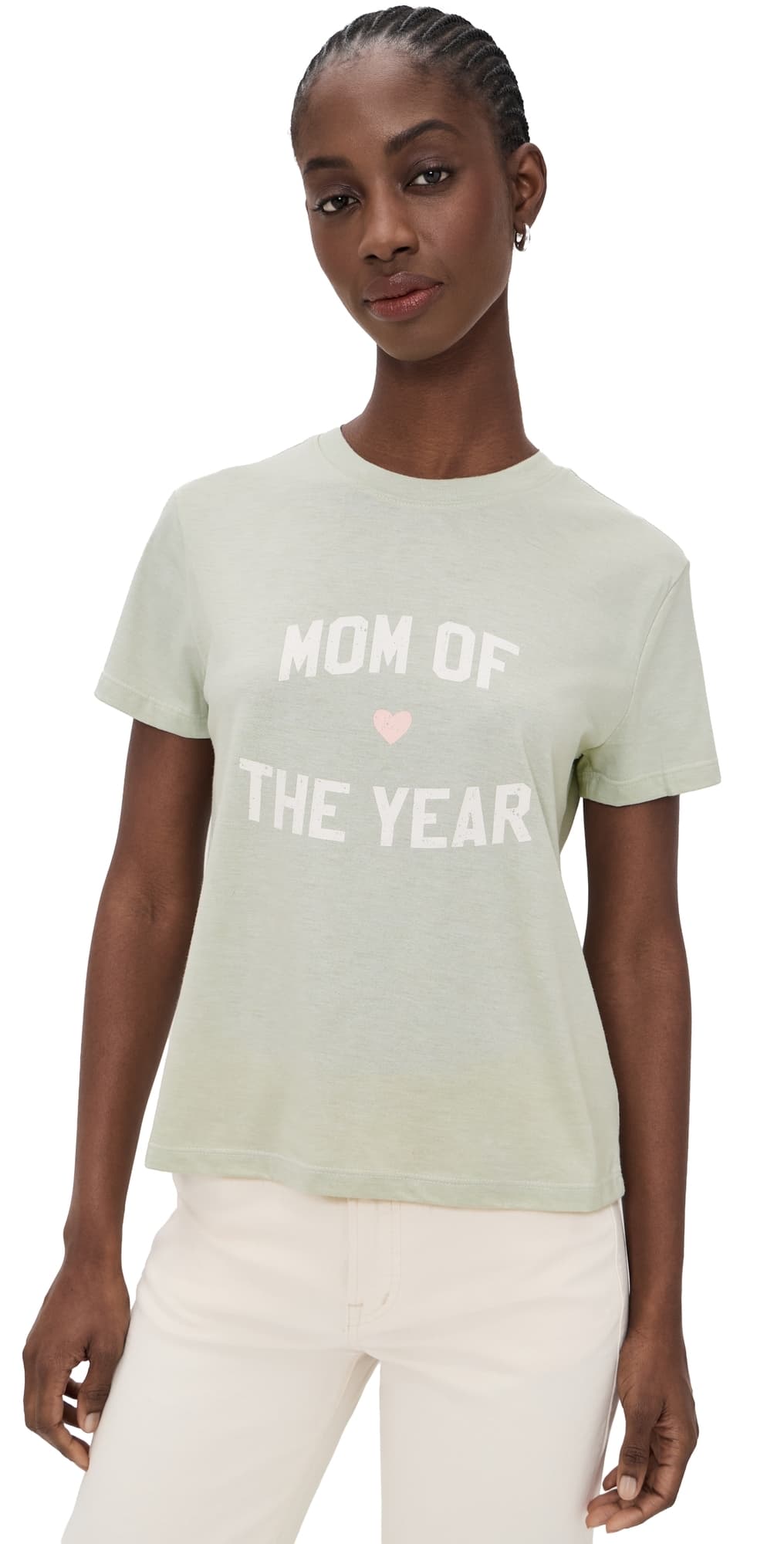 Favorite Daughter The Mom of The Year Tee Light Sage/Pale Pink
