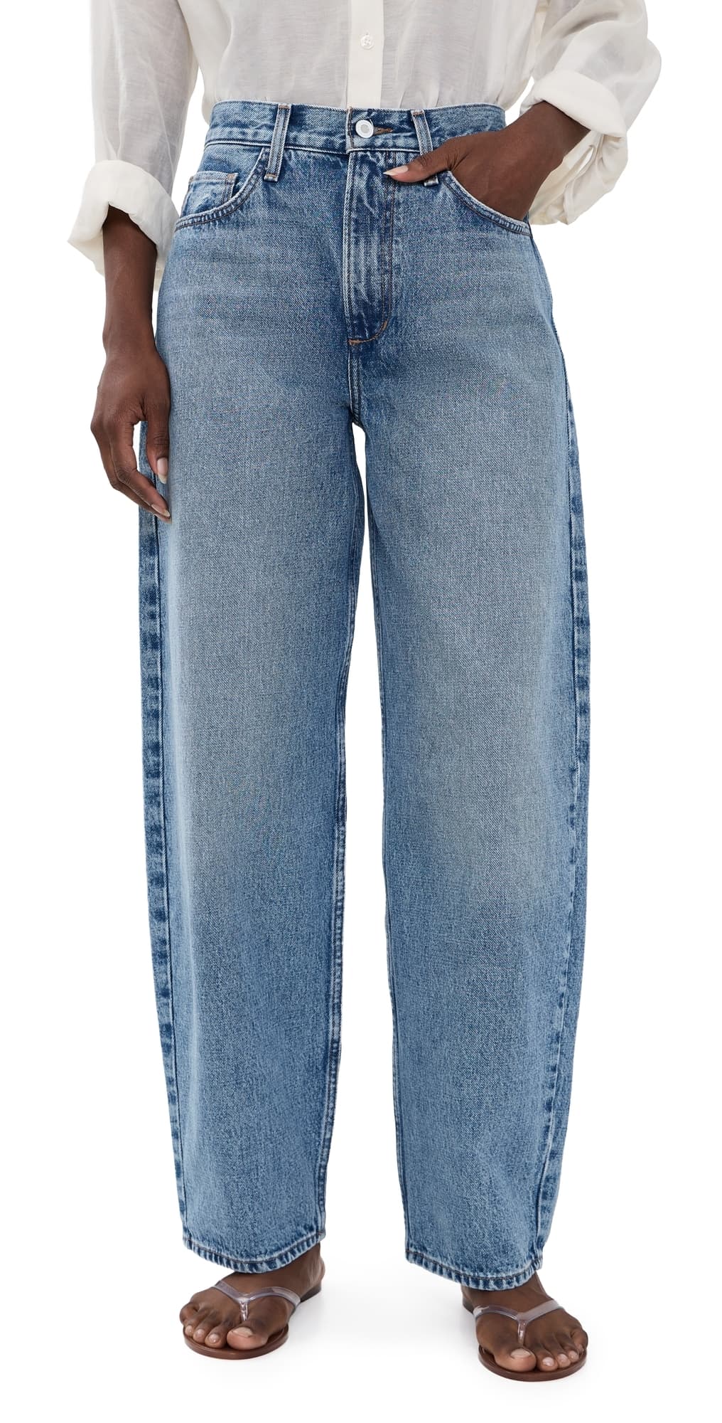 Favorite Daughter The Mercer Easy Barely Barrel Jeans Dublin