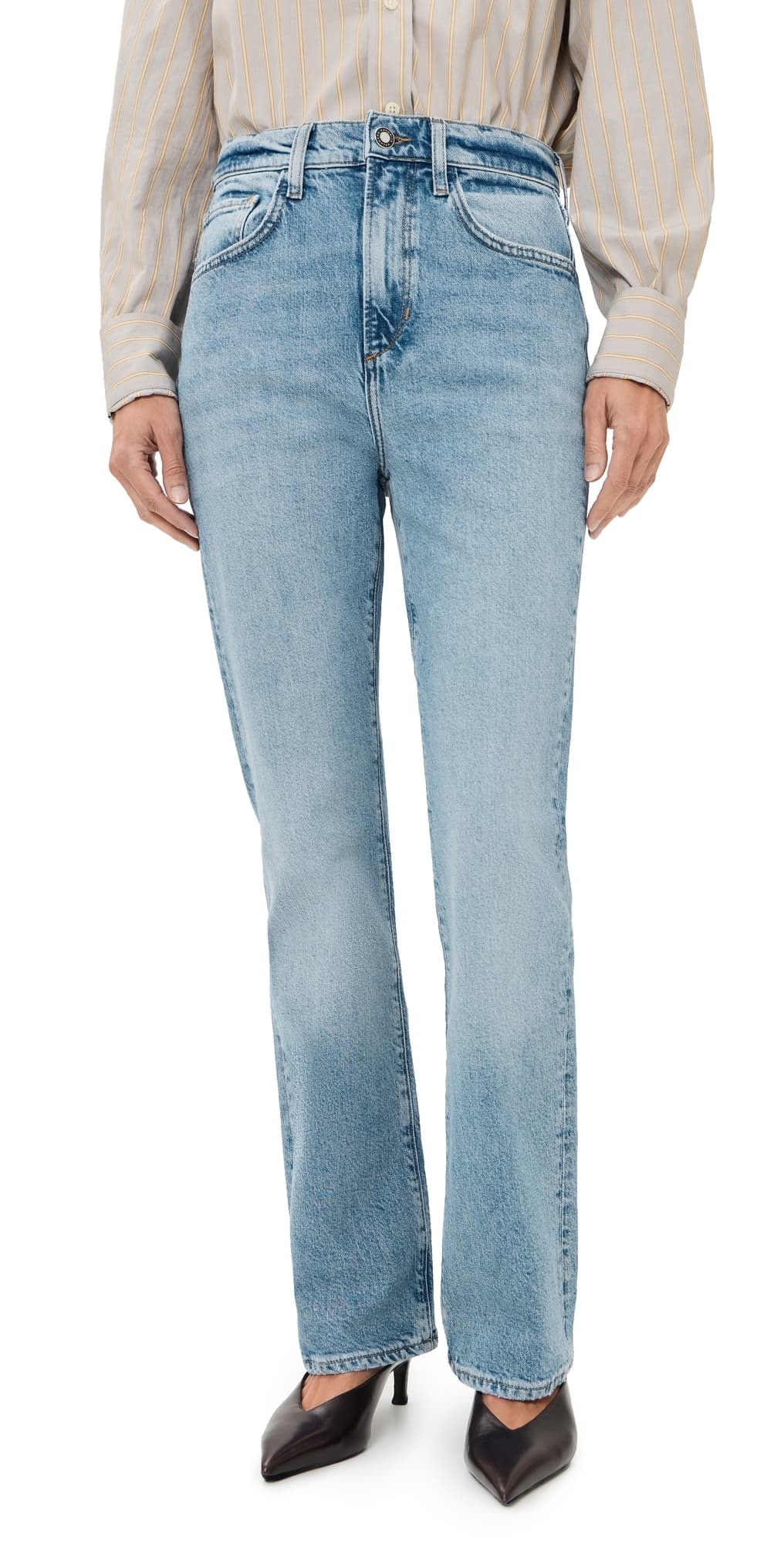 Favorite Daughter The Petite Shortie Valentina Boot Jeans Geneva