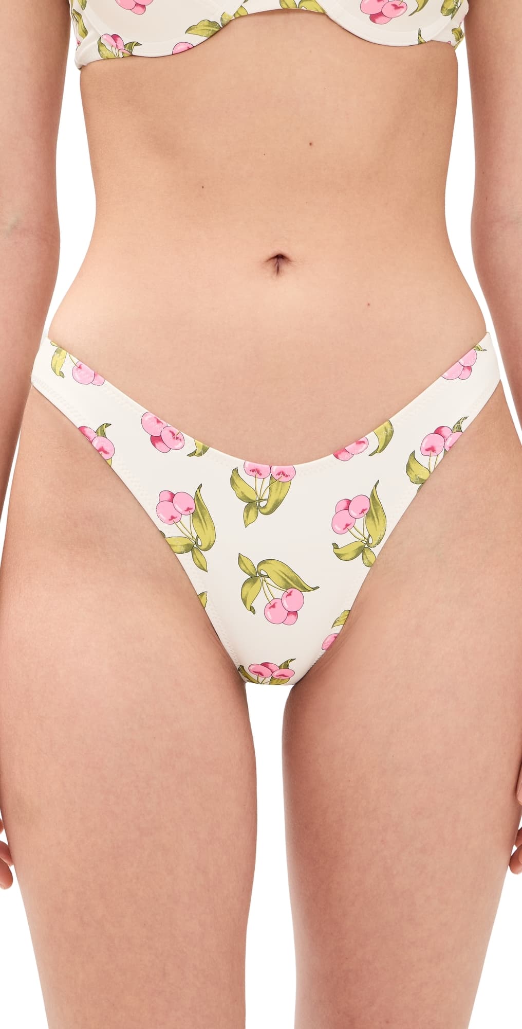 Frankies Bikinis Dove Bikini Bottoms Cherry Picked