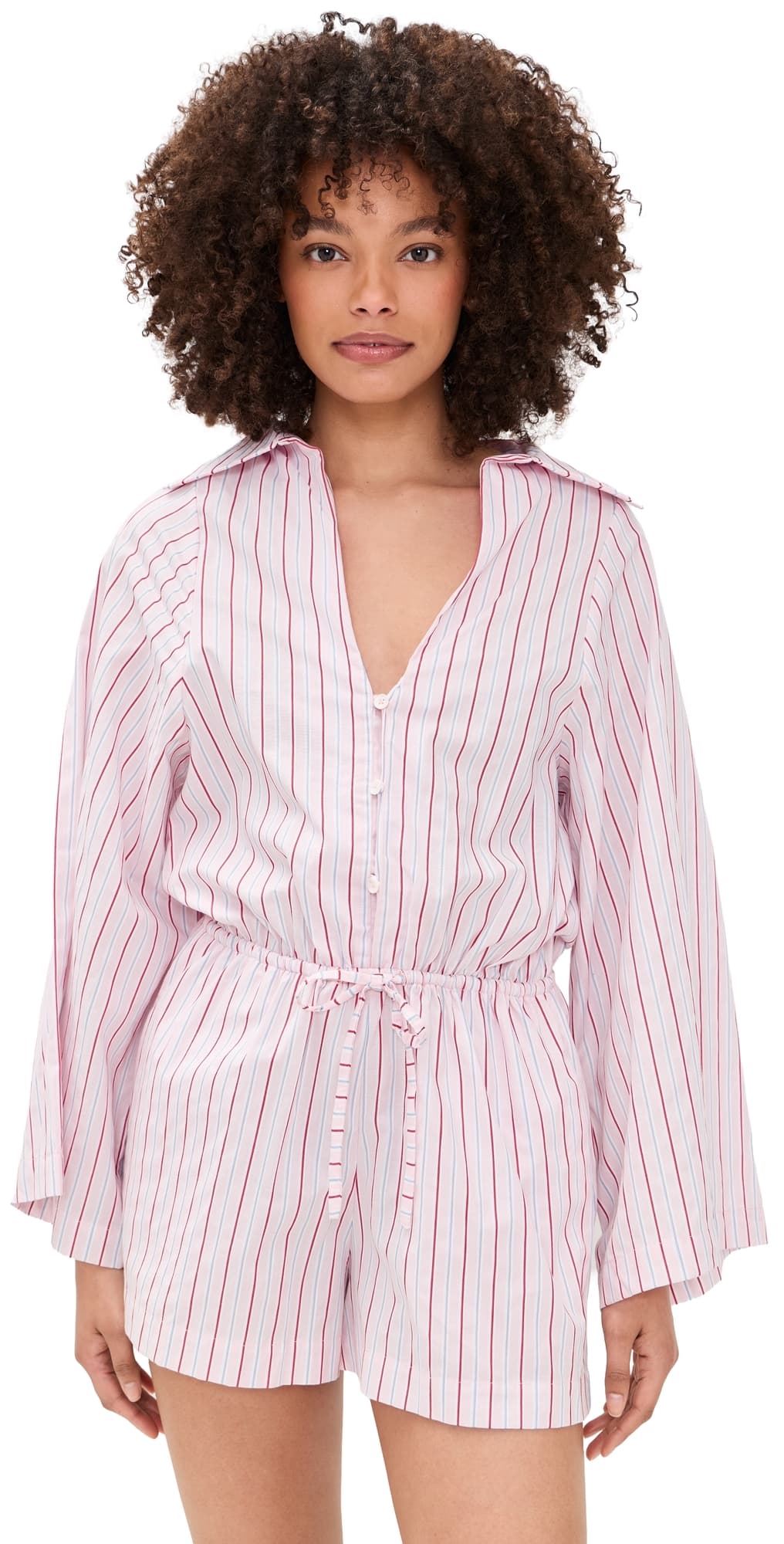 FAITHFULL Aksel Romper Fiori Stripe Palazzo