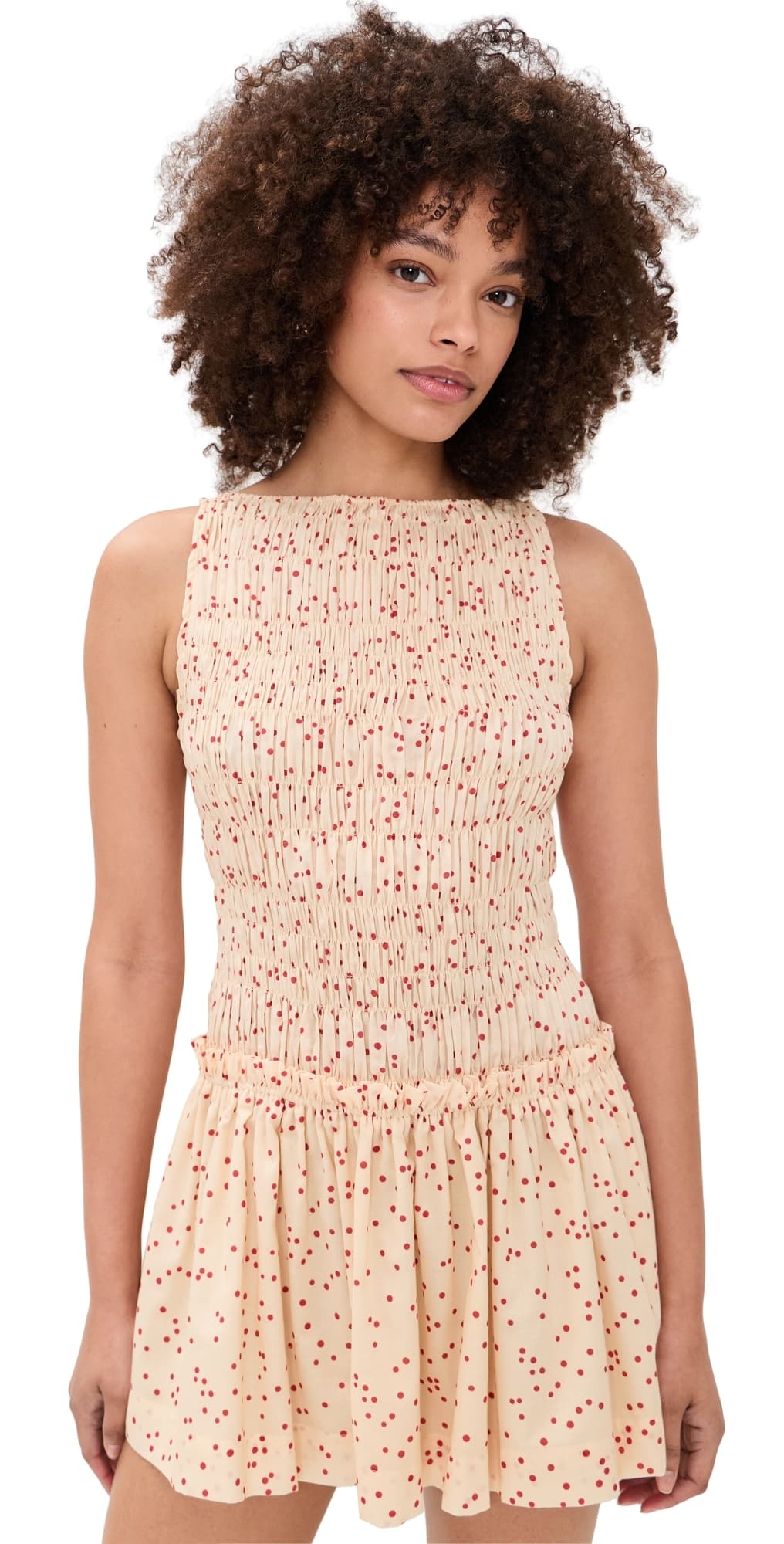 FAITHFULL Gala Mini Dress Linnea Dot Panna