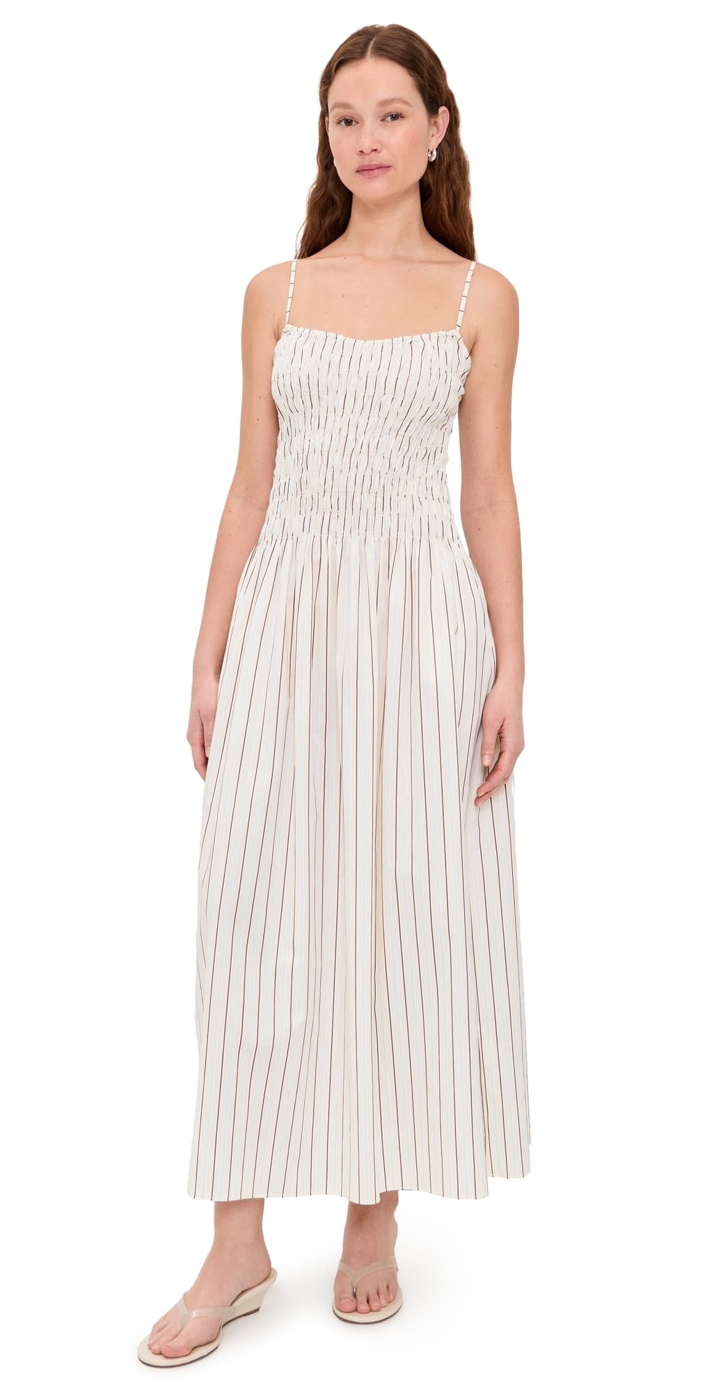 FAITHFULL Araceli Maxi Dress Fiori Stripe Lemon