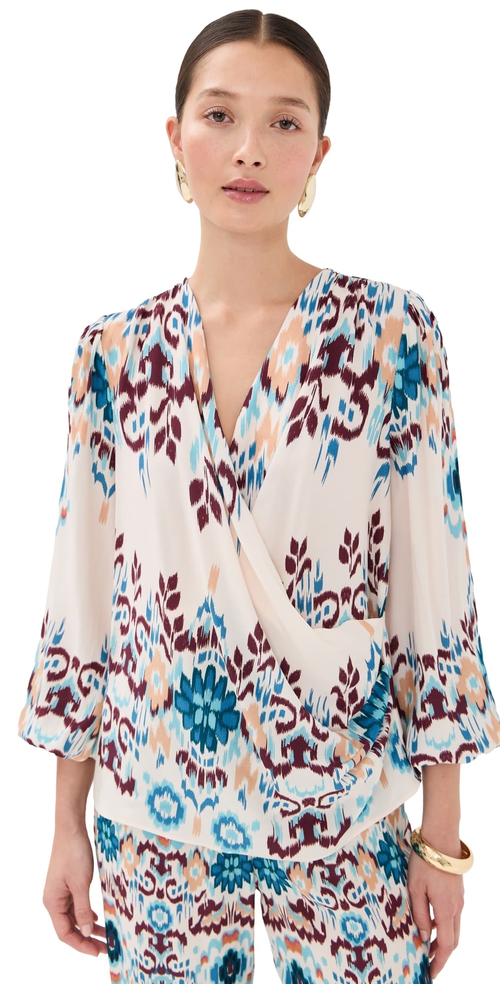 Figue Jocelyn Top Mirage Ikat Biscotti Beige