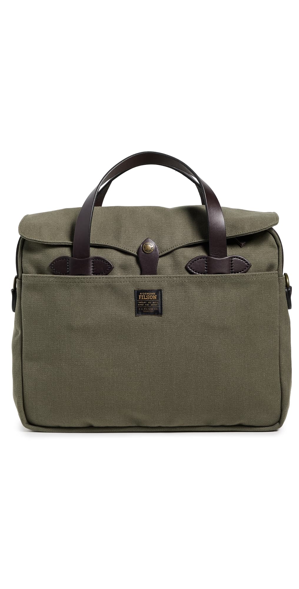 Filson Rugged Twill Original Briefcase Otter Green · One Size