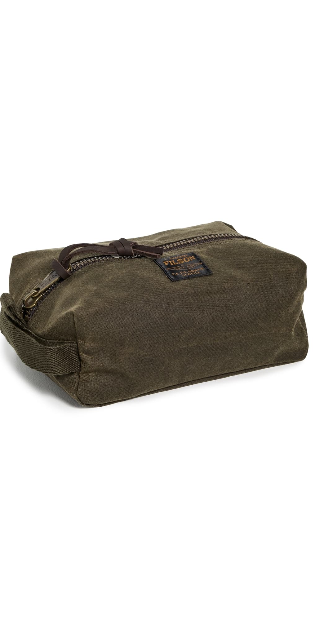 Filson Tin Cloth Toiletry Bag Otter Green · One Size