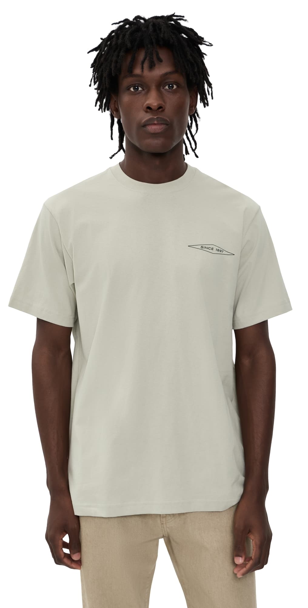 Filson Short Sleeve Diamond Graphic T-Shirt Grey Sky