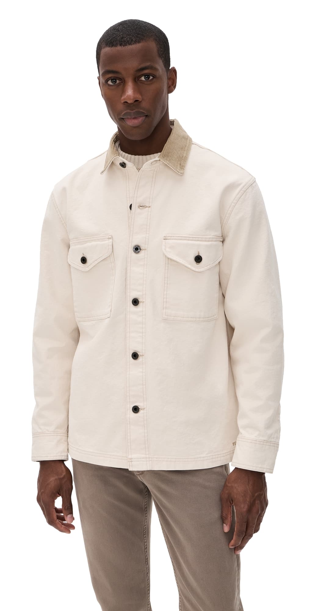 Filson Jac Rustic Canvas Shirt Natural Seed